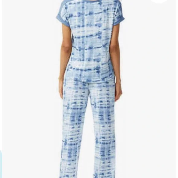 Lucky Brand Pajama Set Lounge Blue Tie Dye Women’s Medium - Picture 2 of 9